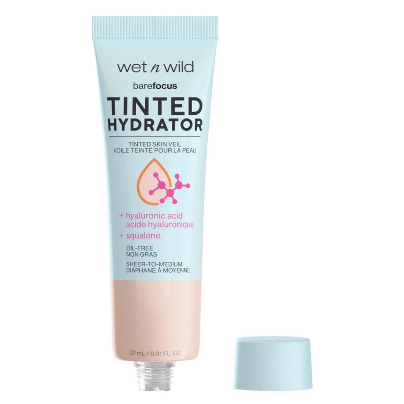 Wet n Wild Bare Focus Tinted Hydrator Velo Cutáneo Con Color Fair 27ml