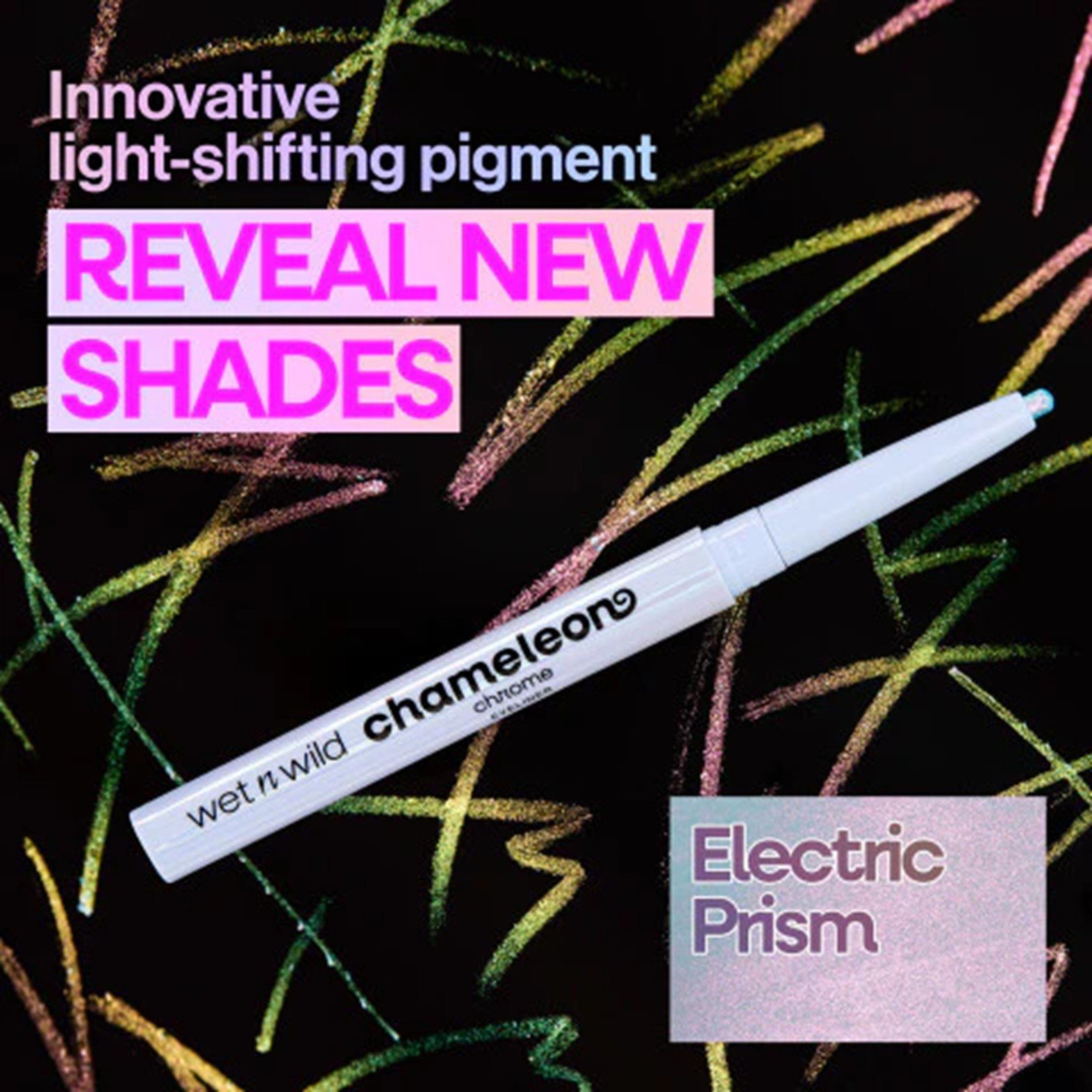 Wet n Wild قلم تحديد العيون كروم حرباء Electric Prism 0.2g