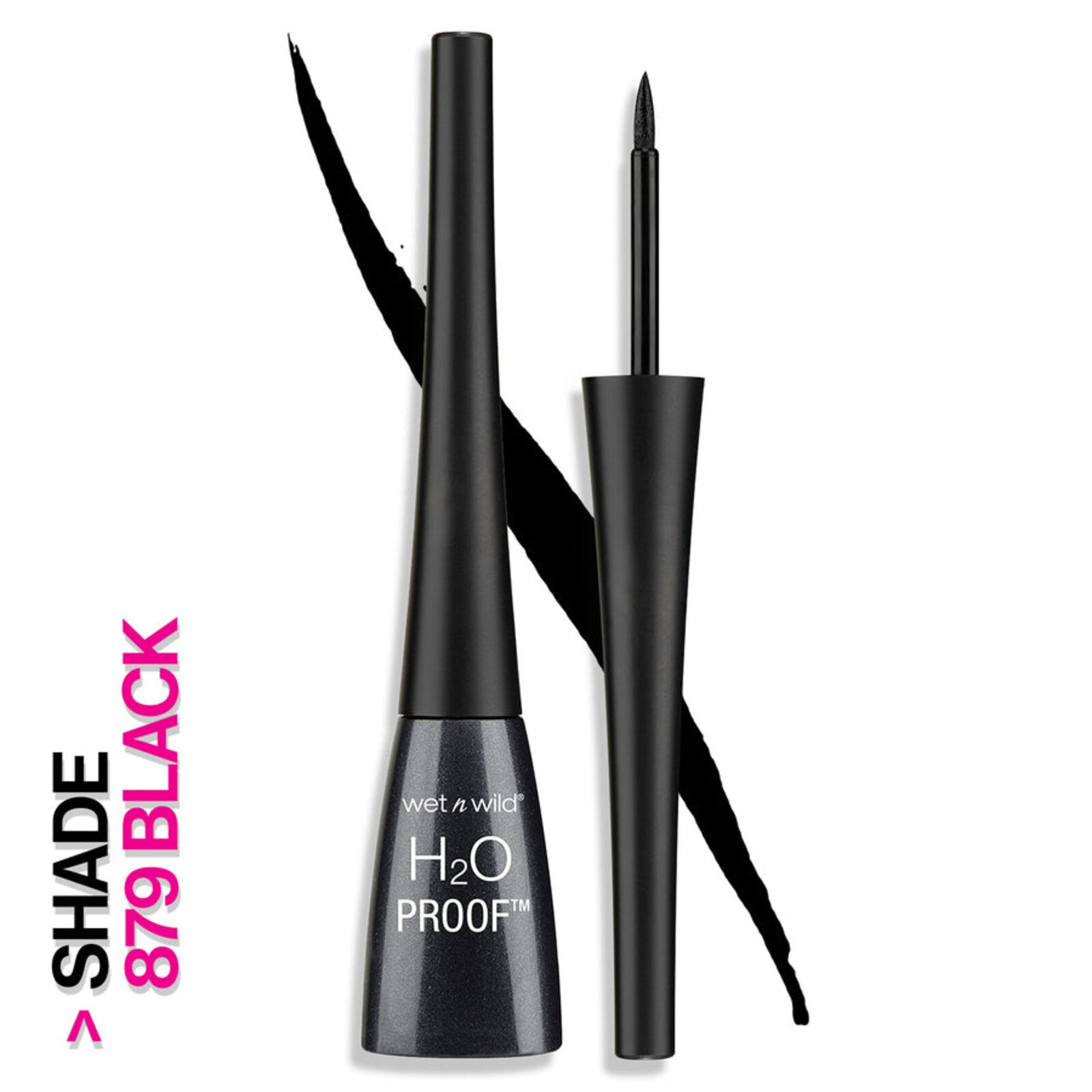 Wet n Wild محدد عيون سائل مقاوم للماء H2O Proof Black 5ml