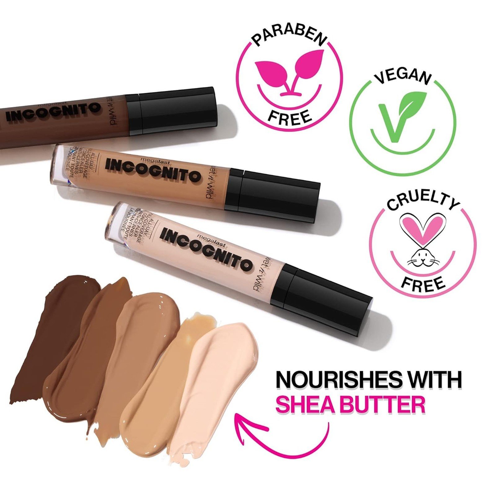 Wet n Wild Mega Last Incognito Corrector de Cobertura Total Todo el Día Fair Beige 5.5ml
