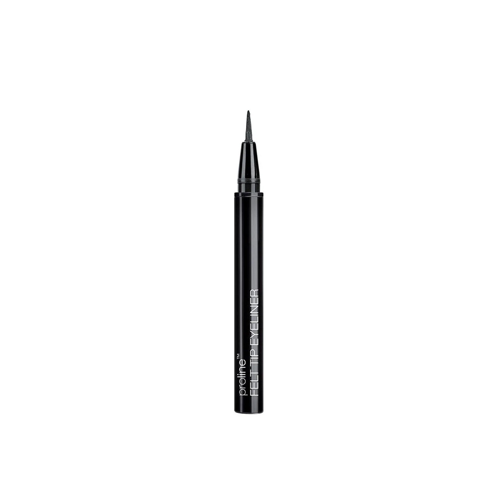Wet n Wild ProLine قلم تحديد العيون بطرف اللباد أسود 0.5g