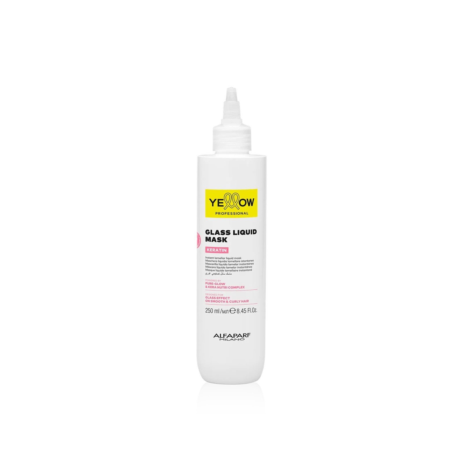 Yellow Professional Keratin قناع سائل بتأثير الزجاج 250ml