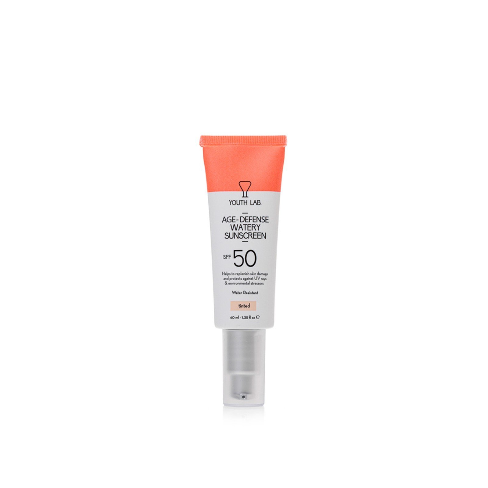 YOUTH LAB Age-Defense Getinte Zonnebrandcrème Op Waterbasis SPF50 40ml