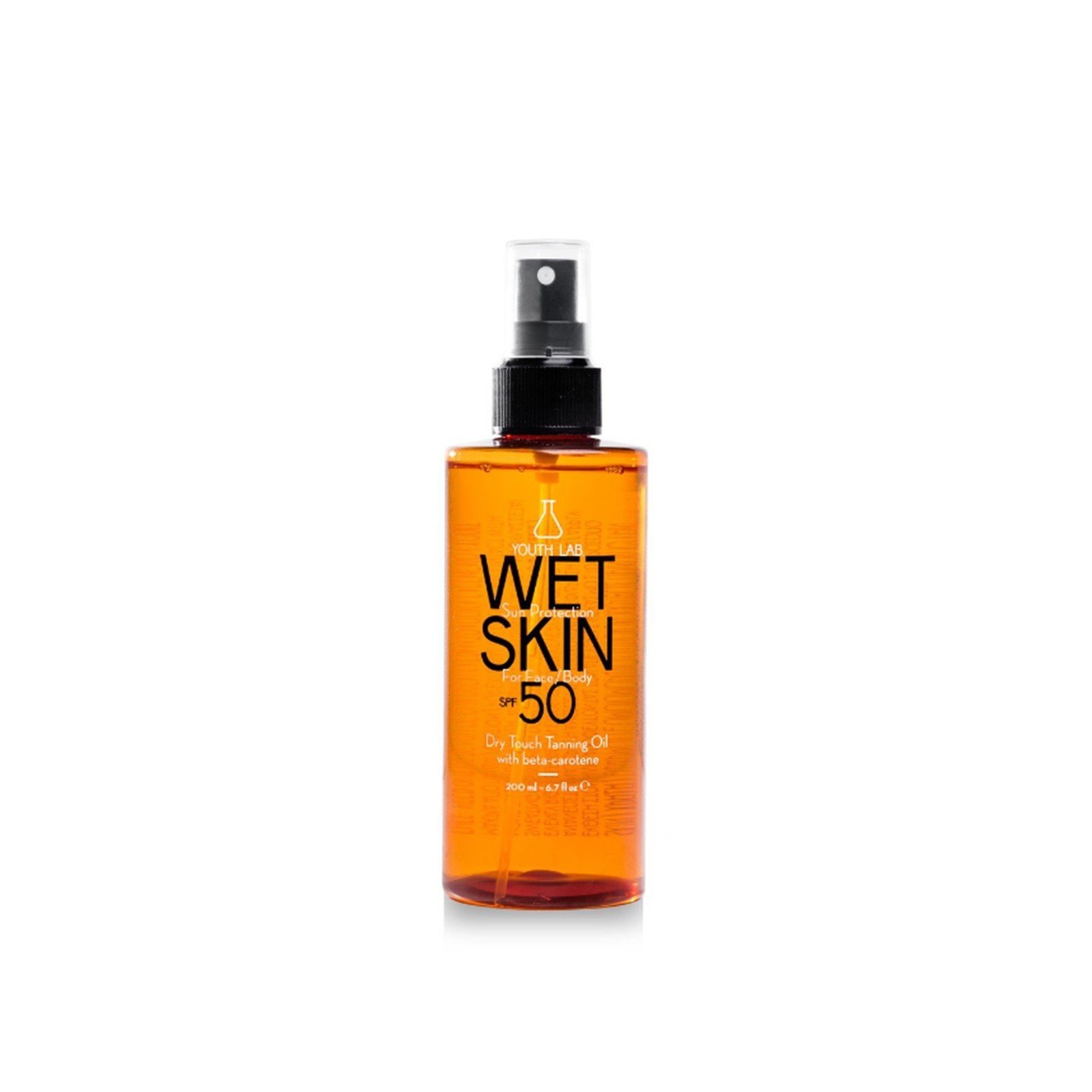 YOUTH LAB Óleo Bronzeador Toque Seco Pele Molhada SPF50 200ml