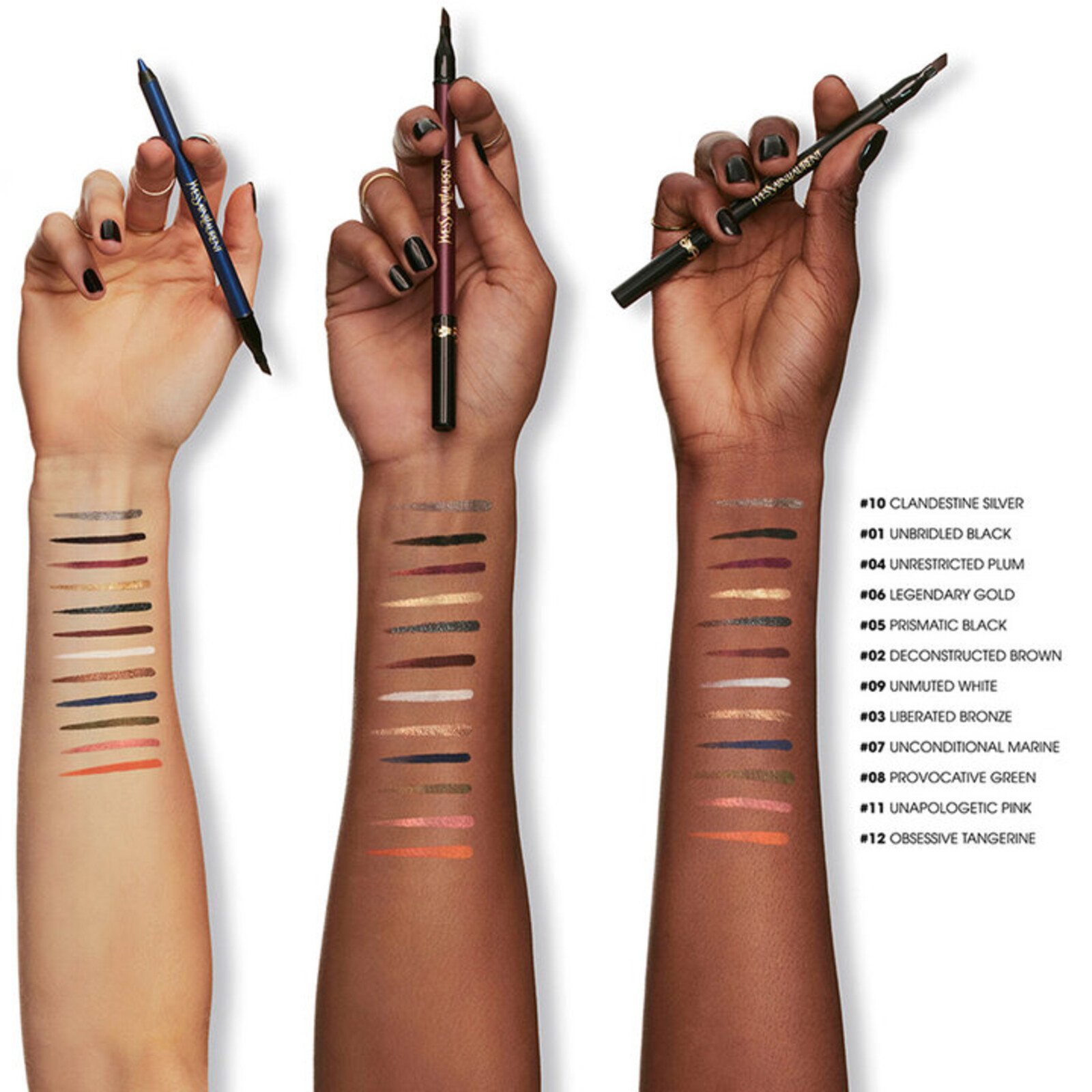Yves Saint Laurent Lines Liberated Waterproof Eye Pencil 01 Unbridled Black 1.20g