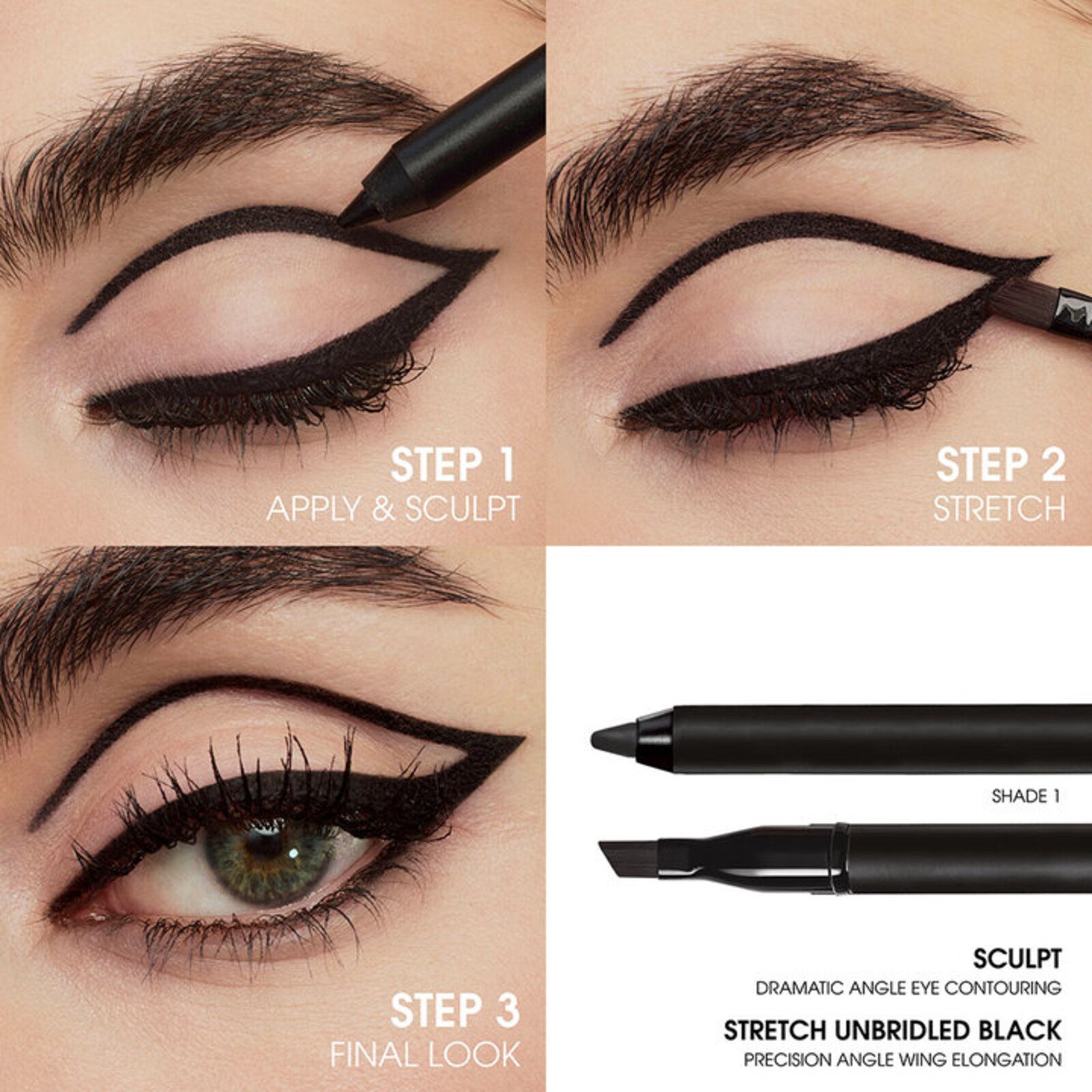 Yves Saint Laurent Lines Liberated Waterproof Eye Pencil 01 Unbridled Black 1.20g