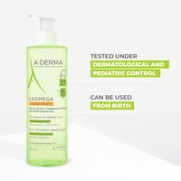 A-Derma Exomega Control Emollient Cleansing Gel 500ml (16.91floz)