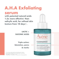Avène Cleanance AHA Sérum Exfoliante 30ml