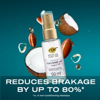 OGX Rescue Fusions زيت التحكم في التجعد لمدة 24 ساعة للنعومة والانسيابية 50ml