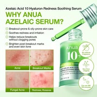 Anua Azelaic Acid 10 Hyaluron Redness Soothing Serum 30ml (1.01floz)