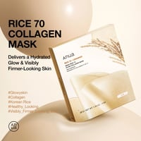 Anua Rice 70 + Ceramide Glow Kolagjen Maskë 4x38g