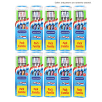 Aquafresh Flexible Cleaning Medium Toothbrush Multiple Colors x3