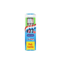 Aquafresh Flexible Cleaning Medium Toothbrush Multiple Colors x3
