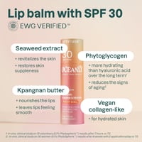 ATTITUDE Oceanly Lip Balm SPF30 Peachy Shell 8.5g (0.3oz)