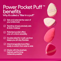 beautyblender قوة Pocket Puff Dual Sided بودرة Puff