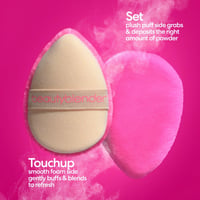 beautyblender قوة Pocket Puff Dual Sided بودرة Puff