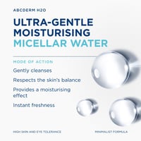 Bioderma ABCDerm H2O Solución Micelar Limpiador Ultra Suave 1L