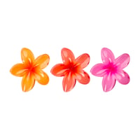 Brushworks Horquillas con forma de flor de colores vivos (3 unidades)