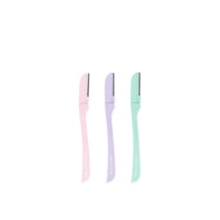 Brushworks Precision Eyebrow Razors Pastel x3