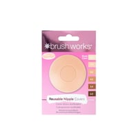 Brushworks Reusable Silicone Nipple Covers x1 Pair