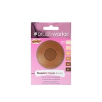 Brushworks Coques Réutilisables en Silicone pour Mamelons 5.0 Cocoa x1 Paire