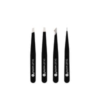 Brushworks طقم ملاقط التركيبات الكامل Black