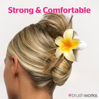 Brushworks Tropical Flower Claw Clips x3