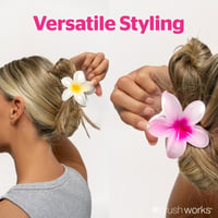 Brushworks Tropical Flower Claw Clips x3