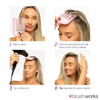 Brushworks Volumizing Hair Clips x2
