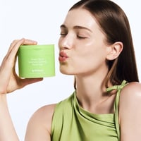 By Wishtrend Green Tea & Ceramide Calming Toner Pad x70