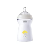 Chicco Natural Feeling Fast Flow BPA-Free Plastic Bottle 6m+ Beige 330ml