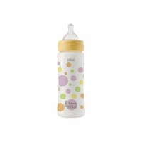 Chicco Perfect Easy زجاجة بلاستيكية سريعة التدفق خالية من BPA ‏4m+‏ Yellow ‏330ml