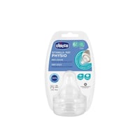 Chicco Physio Tetina de Silicona Anticólicos para Alimentación 6m+ x2