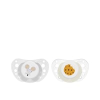 Chicco PhysioForma Air Silicone Pacifier 16-36m White/Transparent x2