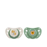 Chicco PhysioForma Air Silicone Pacifier 2-6m White/Green x2