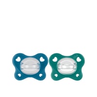 Chicco PhysioForma Dual Soft Pacifier 16-36m Blue/Green x2