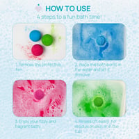 Chicco POP Kids & Teens Fizzy Bath Bombs x3