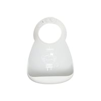 Chicco Take Eat Easy Silicone Roll Bib 6m+ Grey