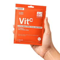 Dr. Botanicals VitC Ultra Brightening Facial Sheet Mask with Vitamin C and Hyaluronic Acid x1