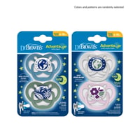 Dr. Brown's Advantage Selvlysende Sut 6-18m x2