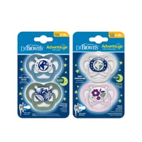 Dr. Brown's Advantage Selvlysende Sut 6-18m x2