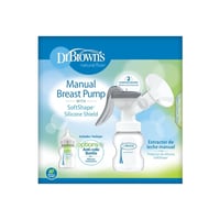 Dr. Brown’s Manual Breast مضخة + Options+ Anti-Colic BPA-Free Plastic Bottle 150ml