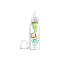 Dr Brown's Options+ زجاجة بلاستيكية ضيقة مضادة للمغص خالية من BPA ‏0m+‏ Lion ‏250ml