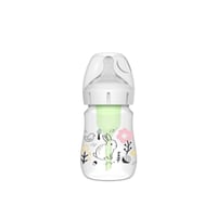 Dr Brown's رضّاعة أطفال بلاستيكية عريضة العنق مضادة للمغص خالية من البيسفينول أ Options+ 0m+ 150ml