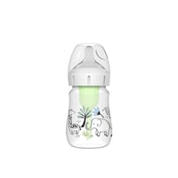 Dr Brown's رضّاعة أطفال بلاستيكية عريضة العنق مضادة للمغص خالية من البيسفينول أ Options+ 0m+ 150ml
