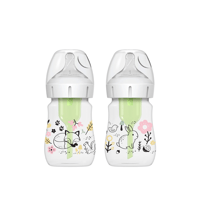 Dr. Brown’s Options+ Anti-Colic Wide-Neck BPA-Free Plastic زجاجة رضاعة 0m+ Woodland 150ml x2