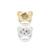 Dr. Brown's PreVent Contoured Pacifier 6-18m Yellow x2