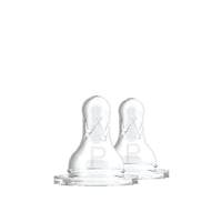 Dr. Brown's Slowest Preemie Flow Narrow Baby Bottle Silicone Nipple 0m+ x2
