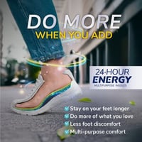 Dr Scholl 24 Hour Energy Multipurpose Insoles Men 40-47.5 x2