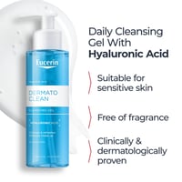Eucerin DermatoCLEAN جل منظف بحمض الهيالورونيك 200ml